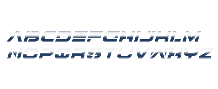 7th Service Gradient Italic Lowercase