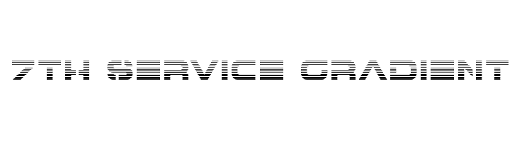 7th Service Gradient  Frei Schriftart Herunterladen