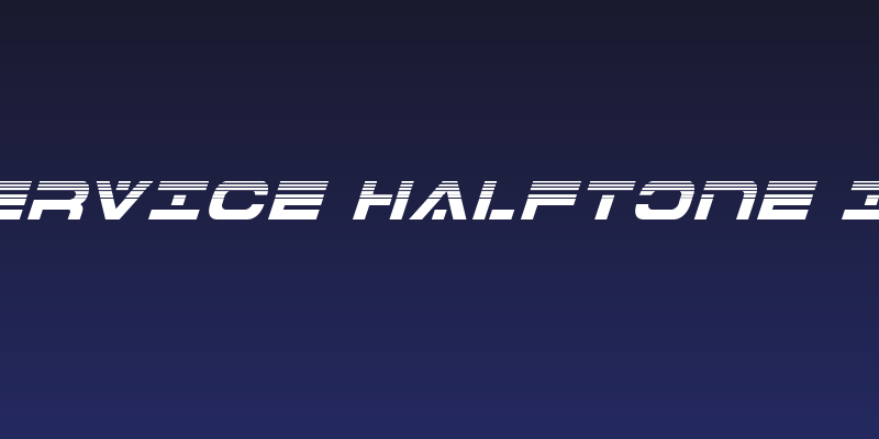 7th Service Halftone Italic Social Header