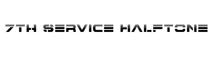 7th Service Halftone  Descarca Fonturi Gratis