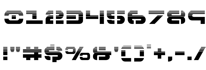 7th Service Halftone Font OTHER CHARS