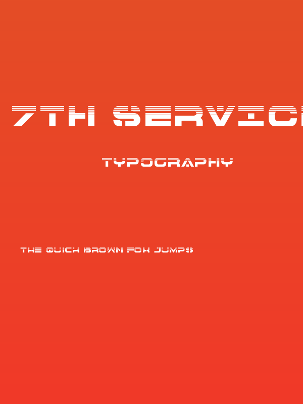 7th Service Halftone Poster