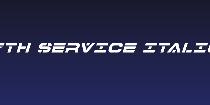 7th Service Italic Social Header