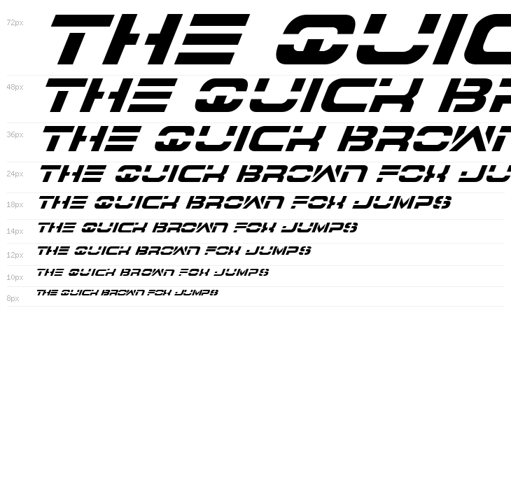 7th Service Italic Waterfall