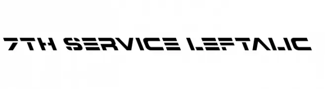 7th Service Leftalic  Скачать бесплатные шрифты