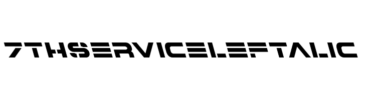 7th Service Leftalic  Descarca Fonturi Gratis