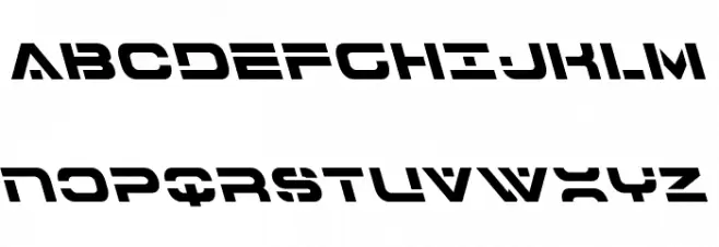 7th Service Leftalic 字体 大写