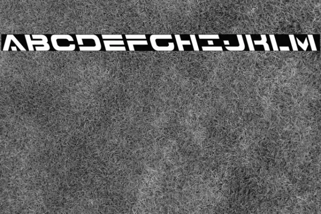 7th Service Leftalic Font examples