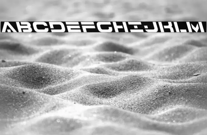 7th Service Leftalic Font examples