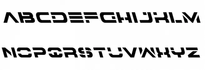 7th Service Leftalic 字体 小写