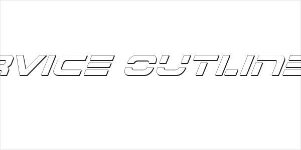 7th Service Outline Italic Logo