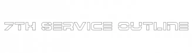 7th Service Outline  Скачать бесплатные шрифты