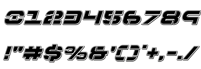 7th Service Punch Italic Font OTHER CHARS