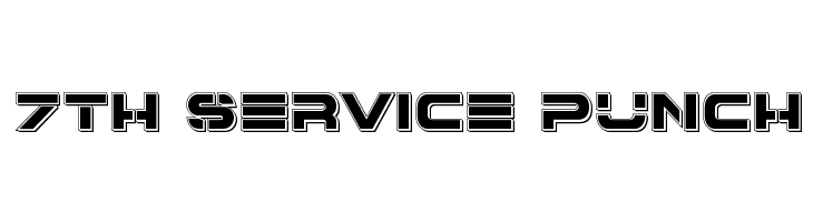 7th Service Punch Шрифта