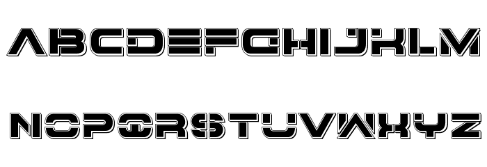 7th Service Punch Font LOWERCASE