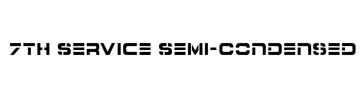 7th Service Semi-Condensed フォント