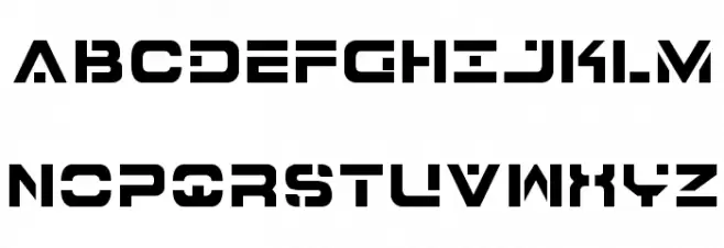 7th Service Semi-Condensed خط أحرف كبيرة