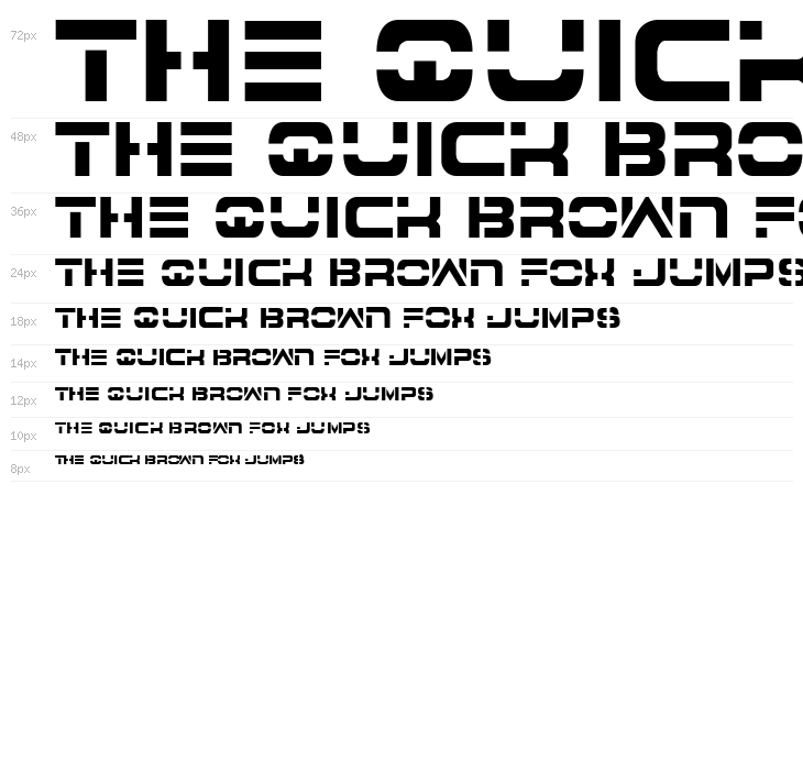 7th Service Semi-Condensed Waterfall