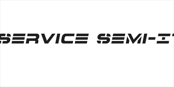 7th Service Semi-Italic Logo