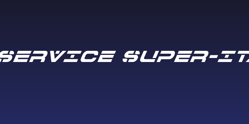 7th Service Super-Italic Social Header
