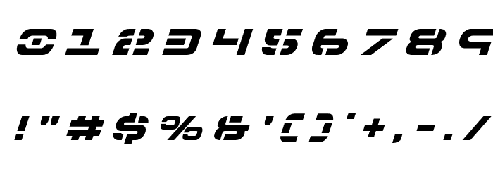 7th Service Title Italic Font OTHER CHARS