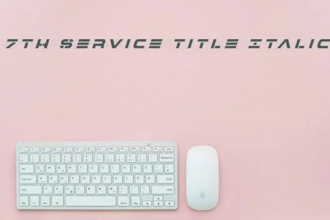 7th Service Title Italic Example 3