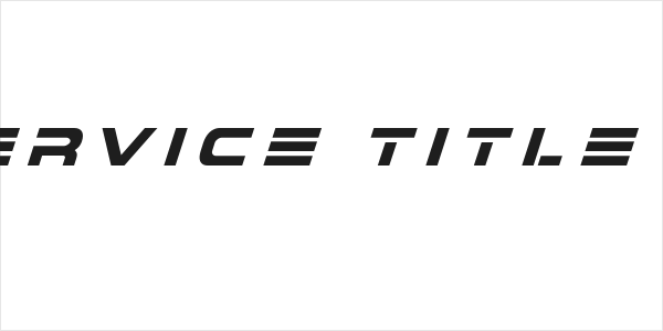 7th Service Title Italic Logo