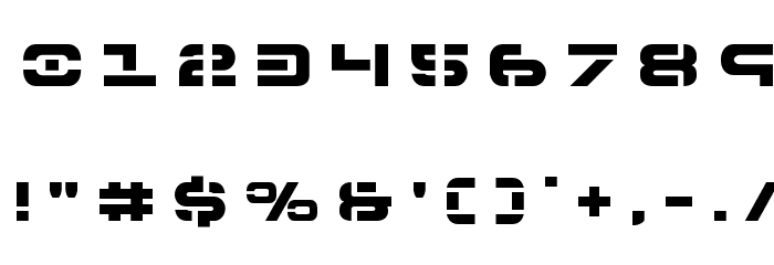 7th Service Title Font OTHER CHARS