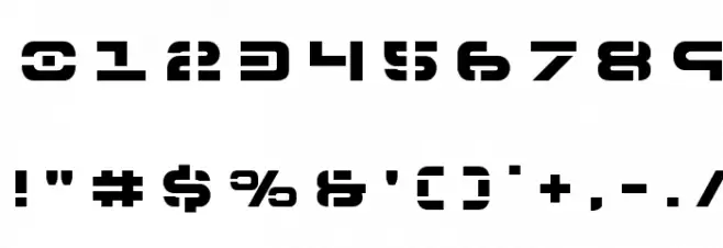 7th Service Title Font OTHER CHARS