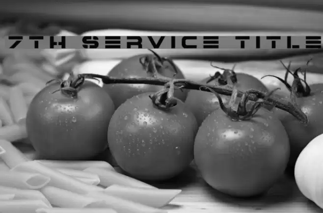 7th Service Title Font examples