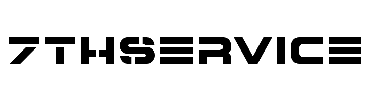 7th Service  Frei Schriftart Herunterladen