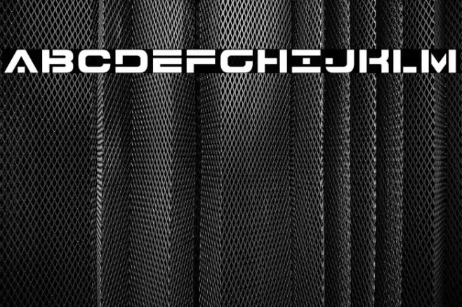 7th Service Font examples