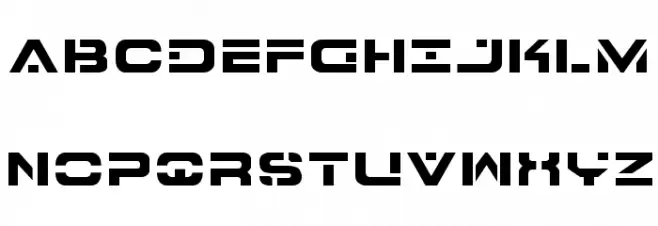 7th Service フォント 大文字