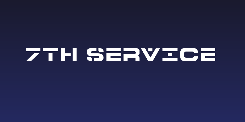 7th Service Social Header