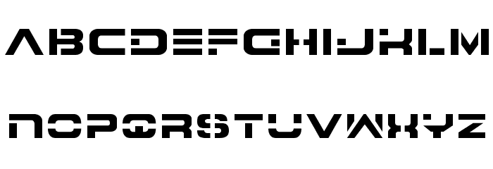 7th Service Font LOWERCASE