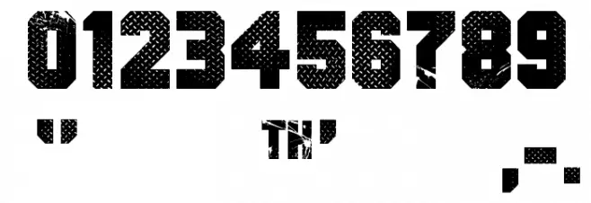 8th Cargo Font OTHER CHARS