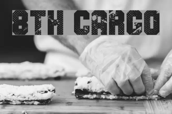 8th Cargo Font examples