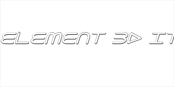 8th Element 3D Italic Logo