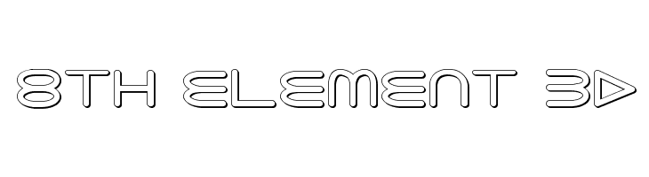 8th Element 3D Font