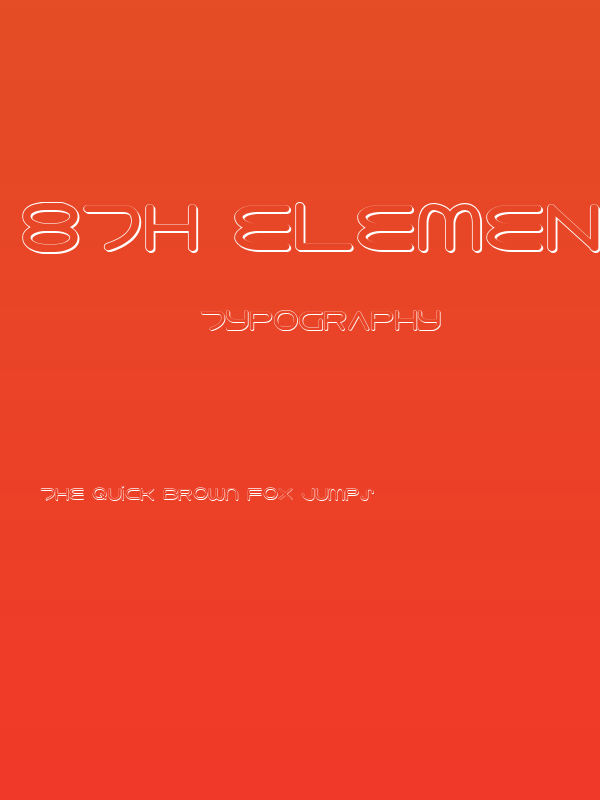 8th Element 3D Poster