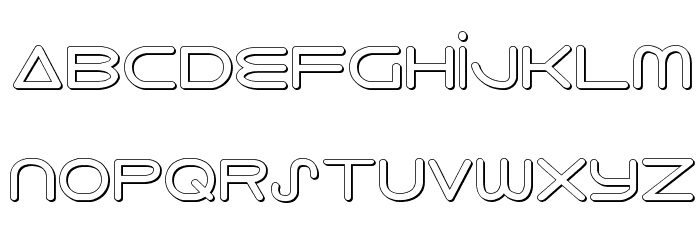 8th Element 3D Font LOWERCASE