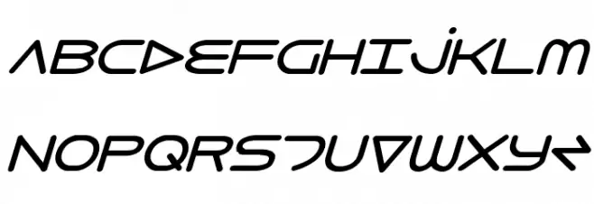 8th Element Bold Italic फ़ॉन्ट अपरकेस