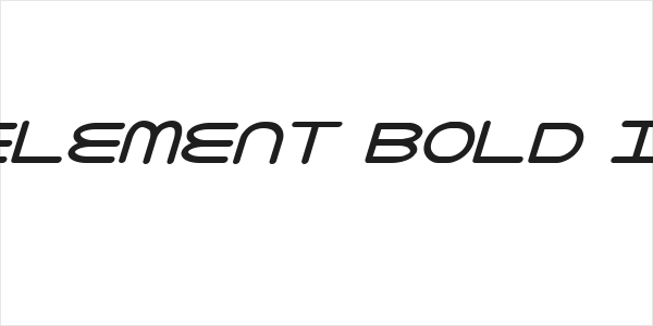 8th Element Bold Italic Logo