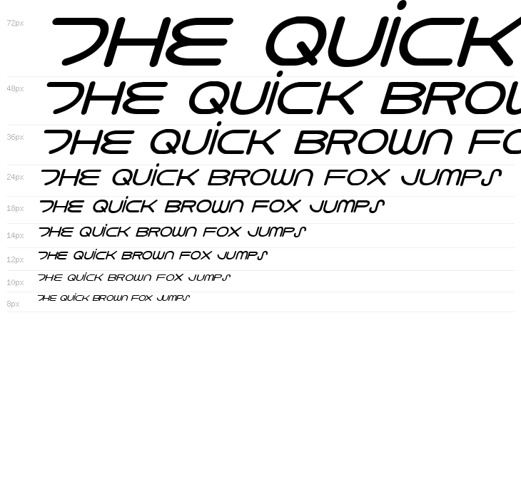 8th Element Bold Italic Waterfall