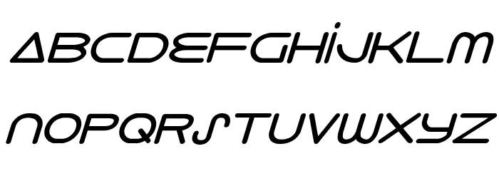 8th Element Bold Italic Font LOWERCASE