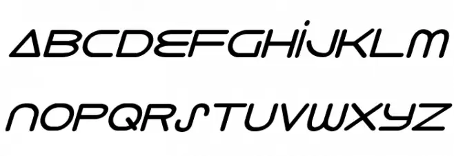 8th Element Bold Italic Font LOWERCASE