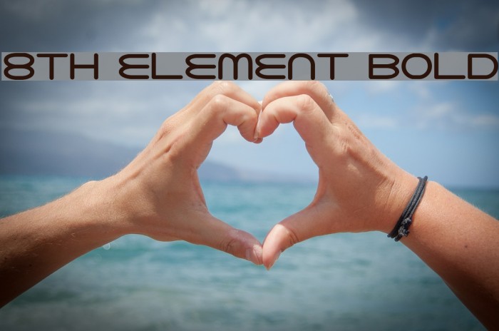 8th Element Bold Font examples