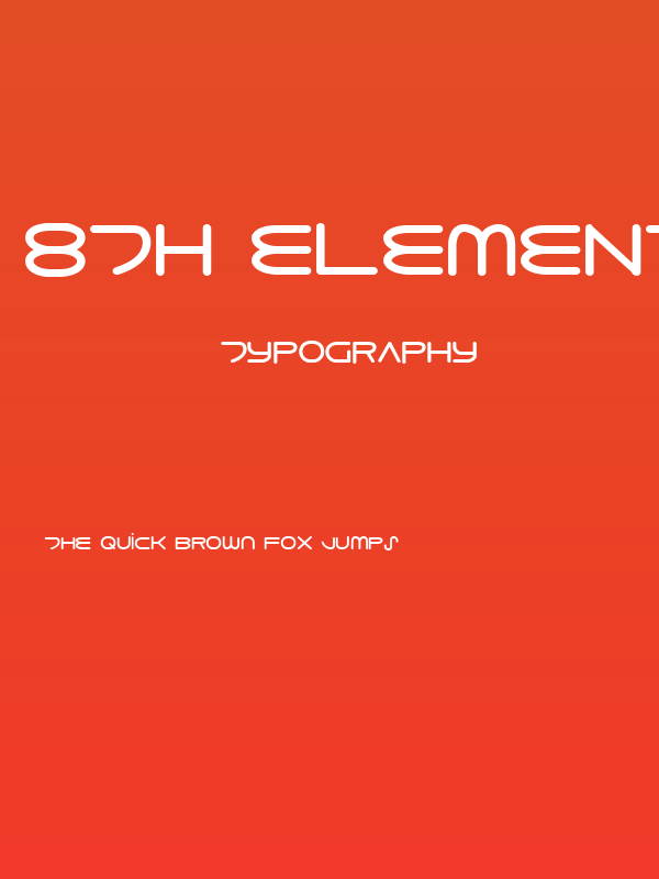8th Element Bold Poster
