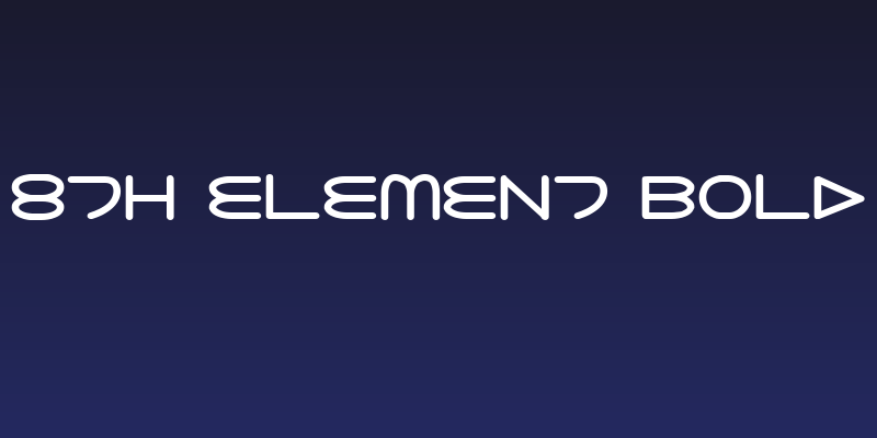8th Element Bold Social Header