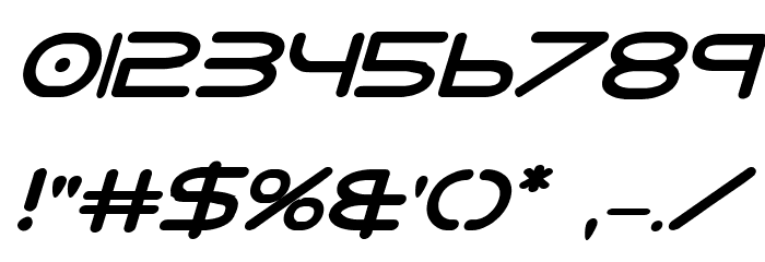 8th Element ExtraBold Italic Font OTHER CHARS